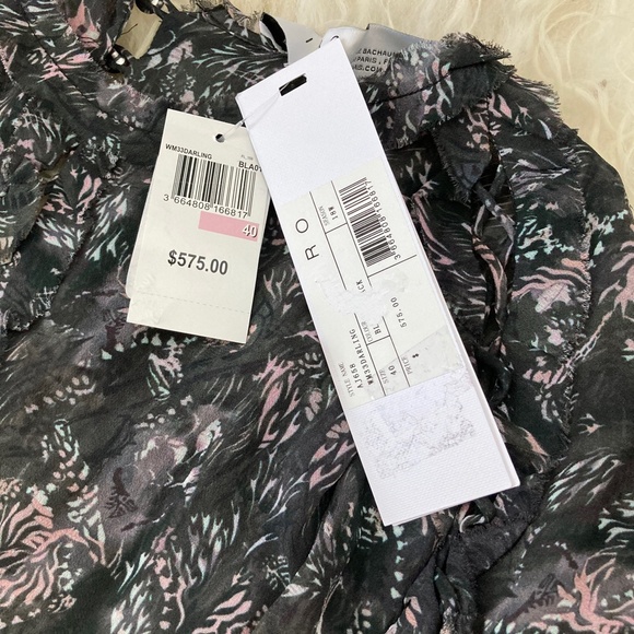 IRO. JEANS DARLING CUT-OUT RUFFLED MINI DRESS - Picture 6 of 11